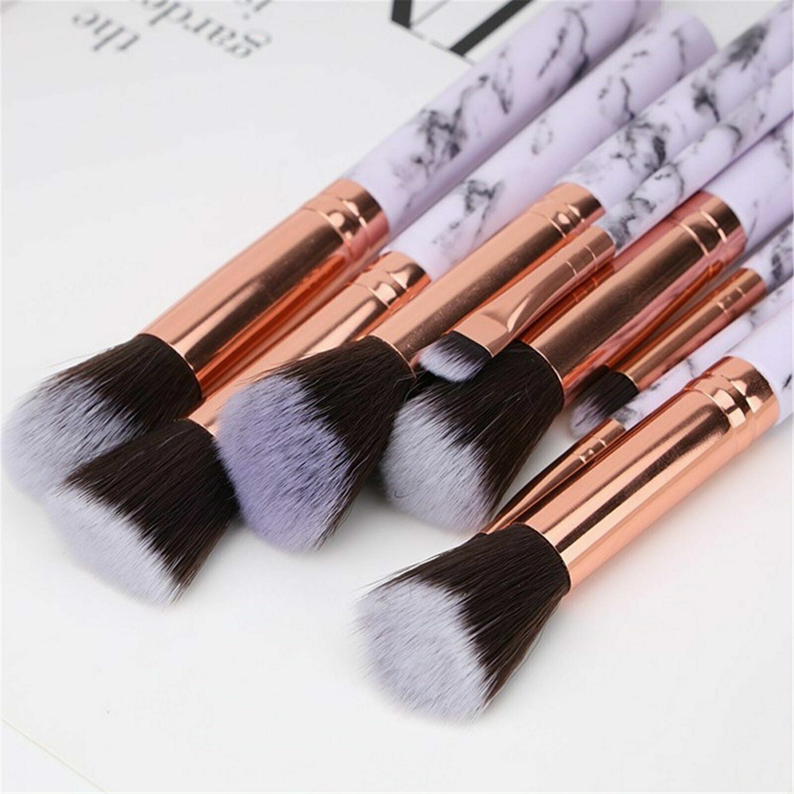 10Pcs Professional Makeup Brush Set Foundation Blusher Cosmetic Make-Up Brushes For Women