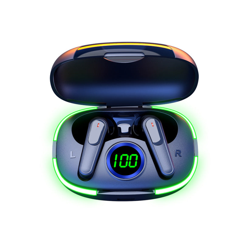 SonicStride-X1 LED Display Bluetooth Wireless Gaming Earphones Earbuds With Charging Case 9D & Surround Sound Stereo
