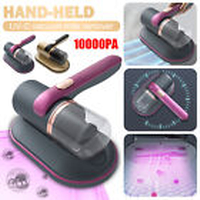 Cordless Dust Mite Remover Vacuum UV Cleaner 10000Kpa Home Bed Sofa Mattress Kit