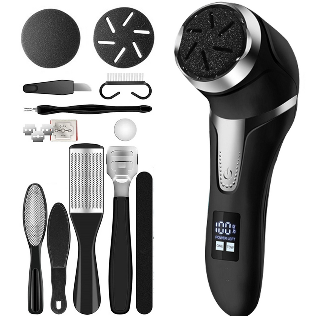 Electric Foot Grinder Callus Remover Kit Vacuum Adsorption Waterproof Foot Grinder Professional Pedicure Foot Care Kit For Dead Hard Cracked Dry Skin
