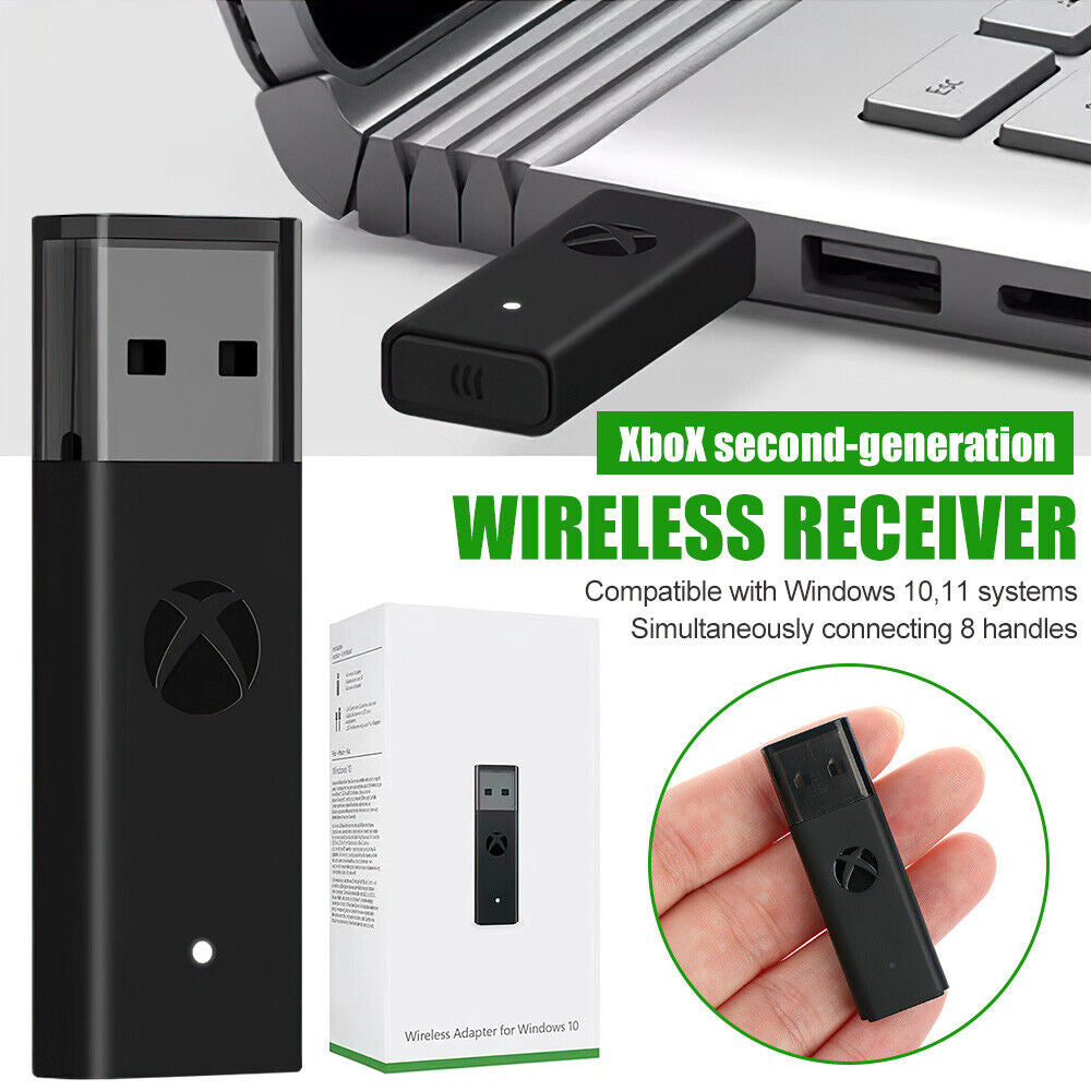 2Nd Generation Wireless Receiver Adapter for XBOX ONE Game Controller WIN 10