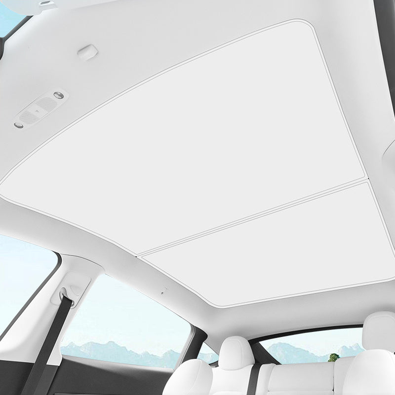 Tesla Model Y Sunshade Sun Roof Shade Sunroof UV Film Window Cover Ice Crystals