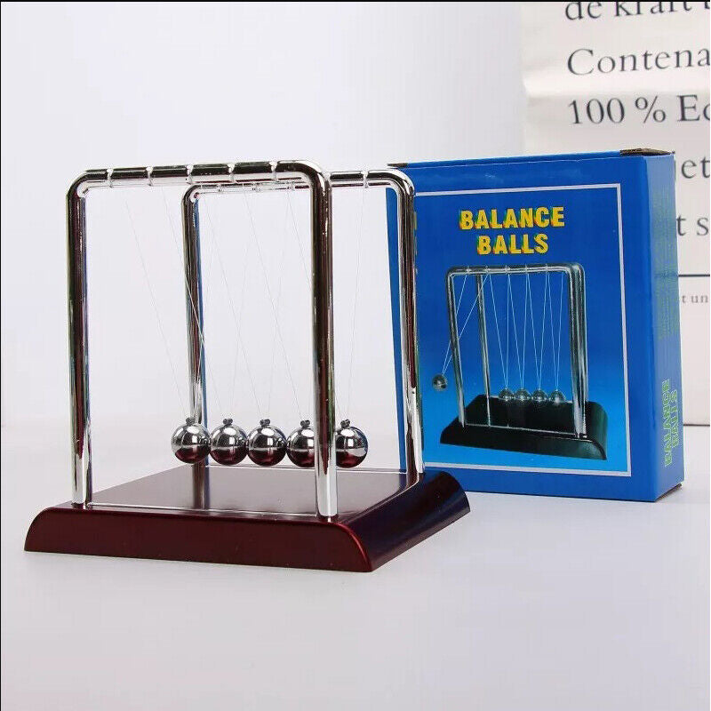 Newton'S Cradle, Desk Ball Stress Toy, Decor Pendulum, Physics Science Ball, AU