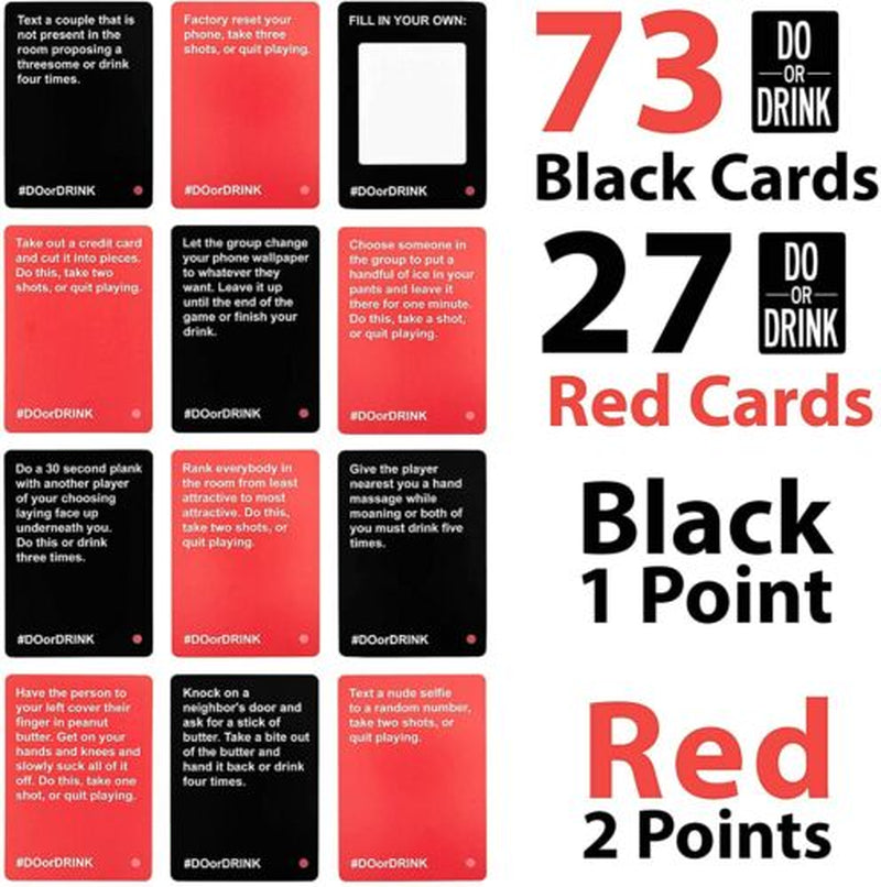 Do or Drink Drinking Card Game for Dirty & Fun Party Dare or Shots Cards Adults
