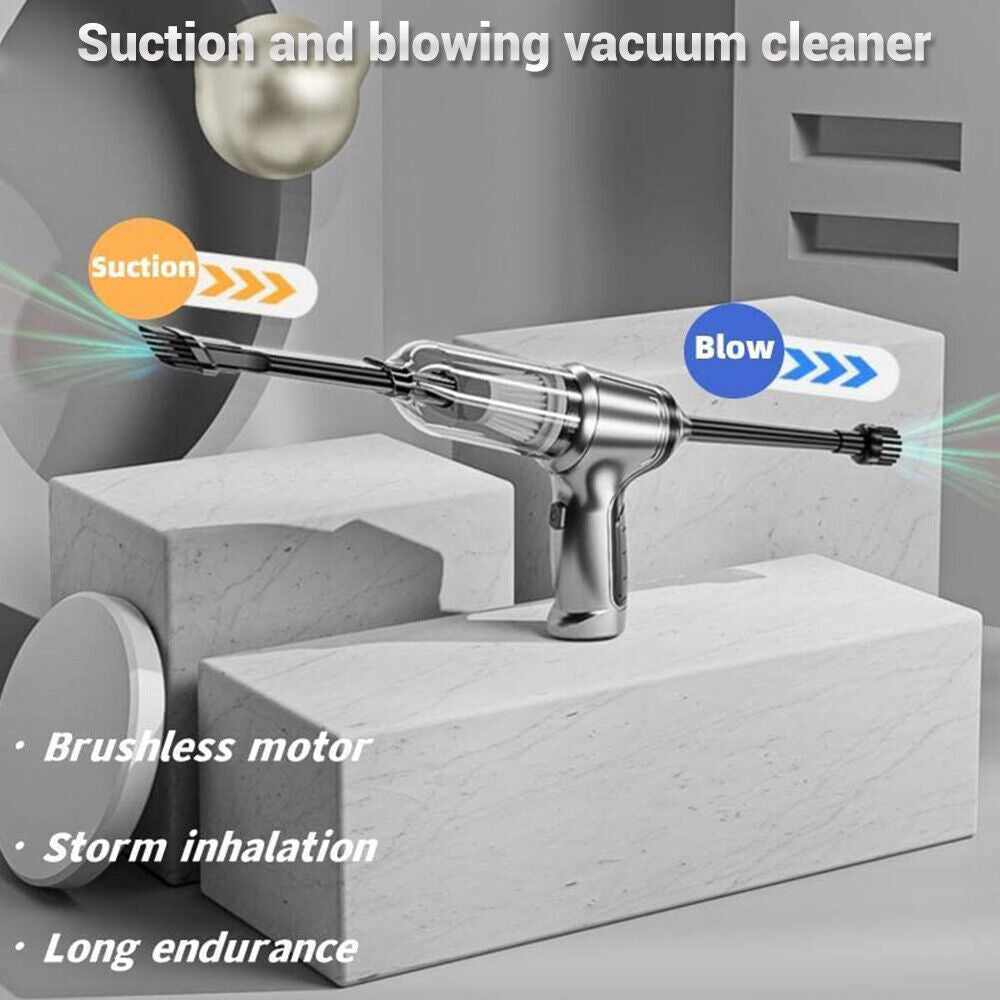 Car Vacuum Cleaner 100000PA Rechargeable Bagless Portable Cordless Handheld