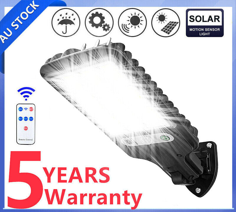 9000W Solar Security Lights Outdoor LED PIR Motion Sensor Flood Garden Light AU
