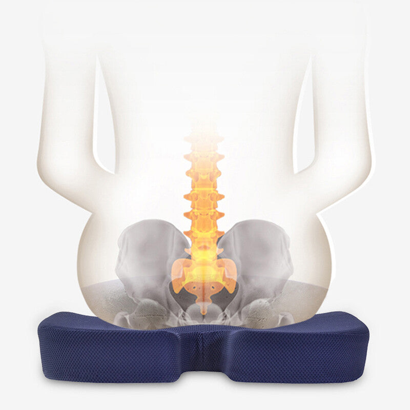 Coccyx Orthopedic Memory Foam Seat Cushion Lumbar Back Pillow Pain Relief Car AU