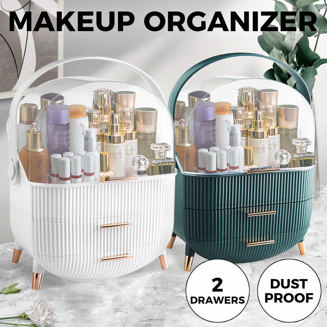 Makeup Case Organiser Cosmetic Carry Storage Box Portable Jewelry Drawer Holder