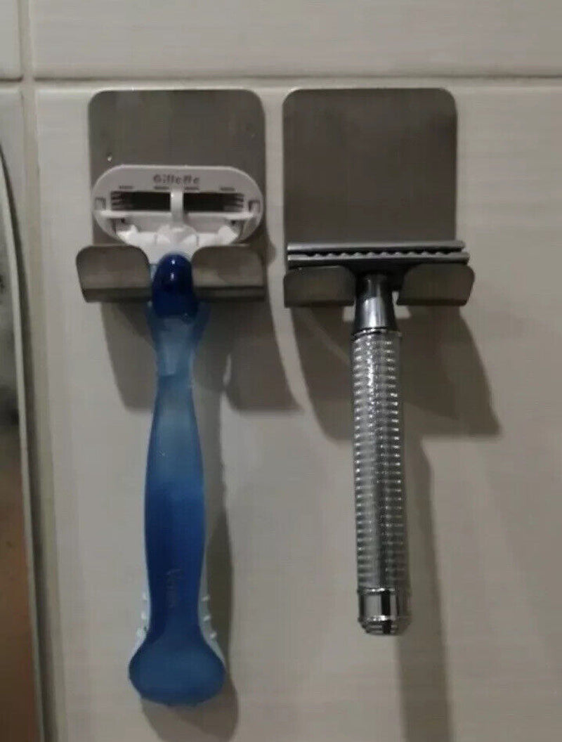 1PC Razor Hook Bathroom Razor Holder Stainless Steel Shaver Shelf
