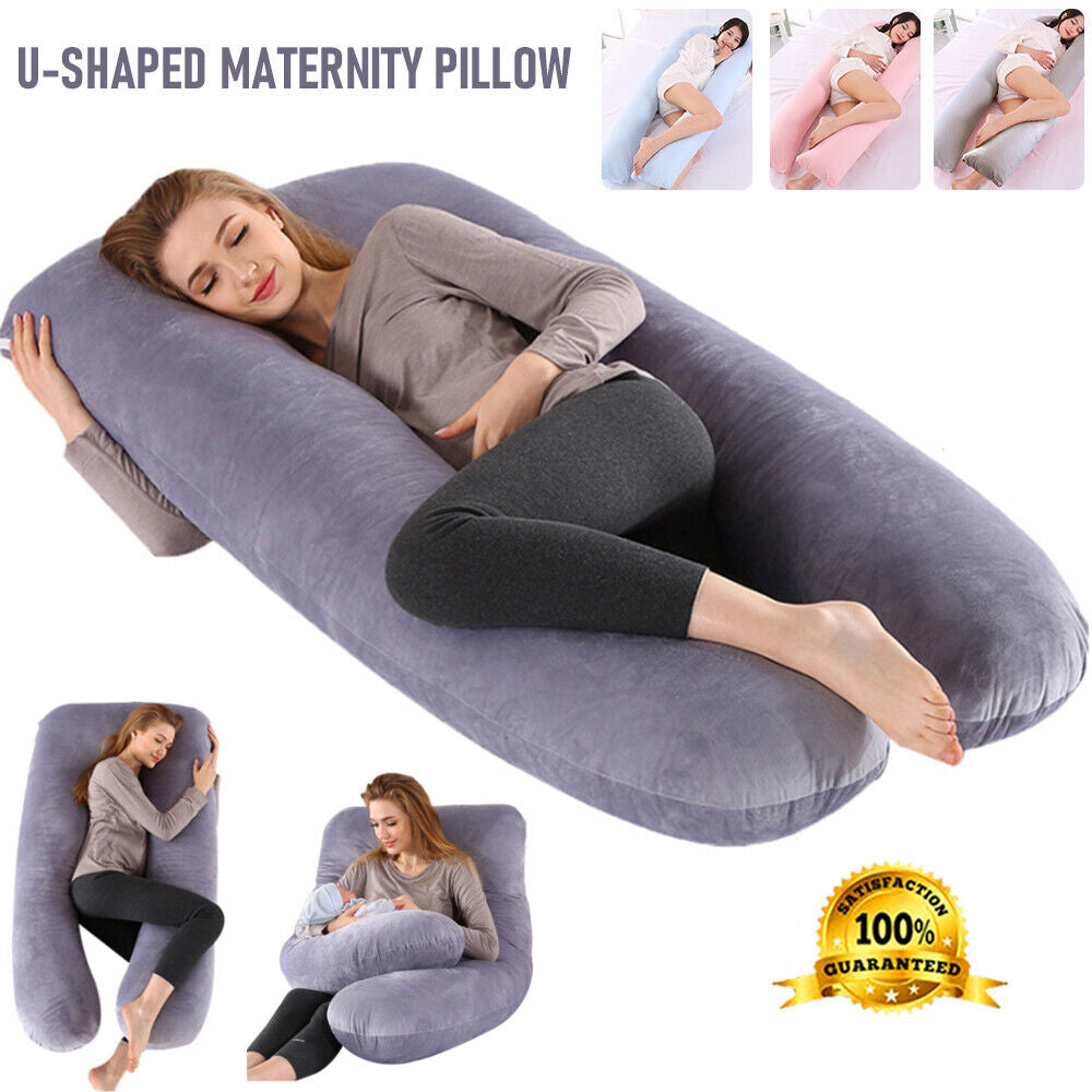 J/U-Shape Maternity Pregnancy Versatile Maternity Pillow Pillow Nursing Sleeping for Body Feeding Support