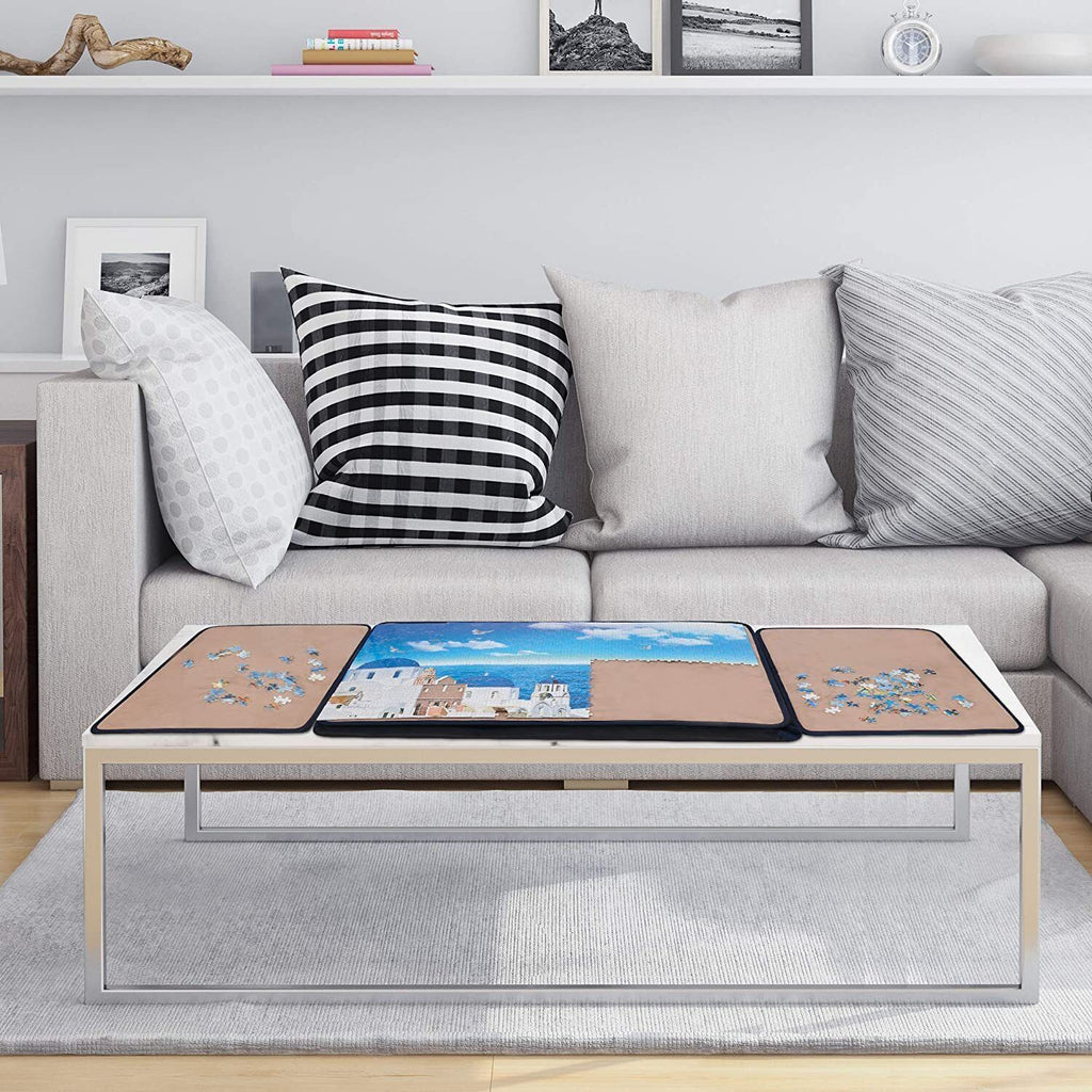 Portable Jigsaw Puzzle Board Mat Holds up to 1000 Pieces Puzzle Surface Holder