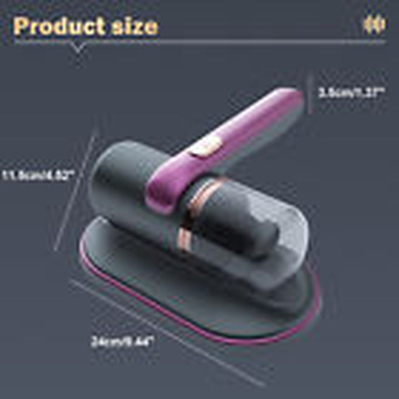 Cordless Dust Mite Remover Vacuum UV Cleaner 10000Kpa Home Bed Sofa Mattress Kit