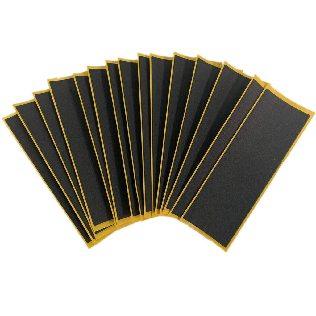 15 PCS Proffessional Fingerboard Black Foam Grip Tape 38X110Mm Skateboard Foam