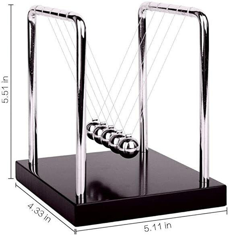 Newton'S Cradle, Desk Ball Stress Toy, Decor Pendulum, Physics Science Ball, AU