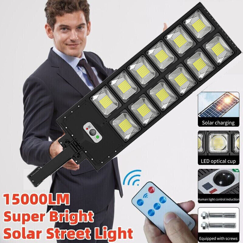 Super Bright 504 LED Solar Outdoor Floodlight Motion Sensor Security Light for Garden Walkway