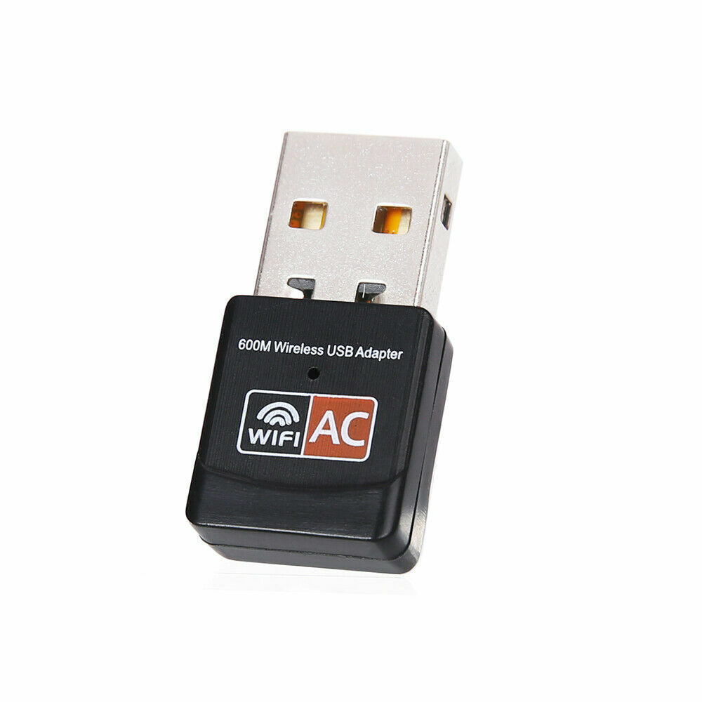 Dual Band 600Mbps USB Wifi Wireless Dongle AC600 Lan Network Receiver USB Adapter 2.4 + 5Ghz