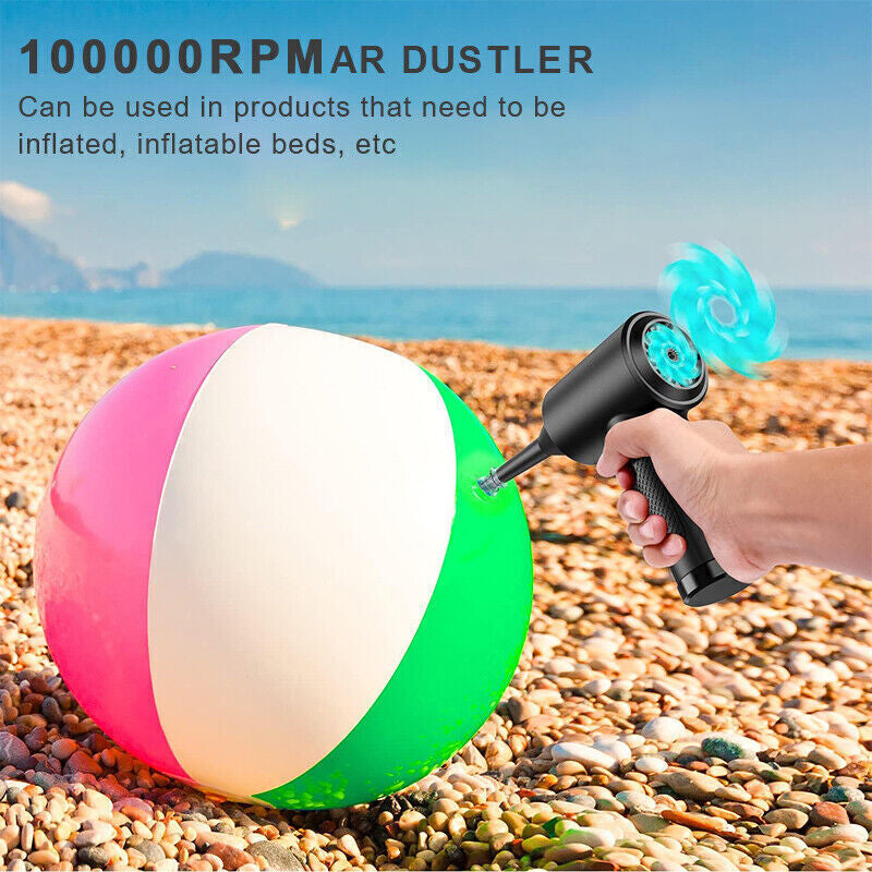 100000RPM Cordless Air Duster Compressed Air Blower Car PC Cleaning Cleaner 