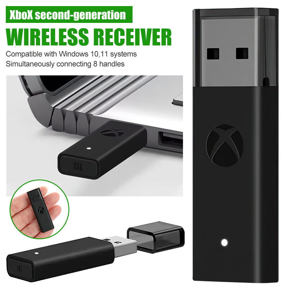 2Nd Generation Wireless Receiver Adapter for XBOX ONE Game Controller WIN 10