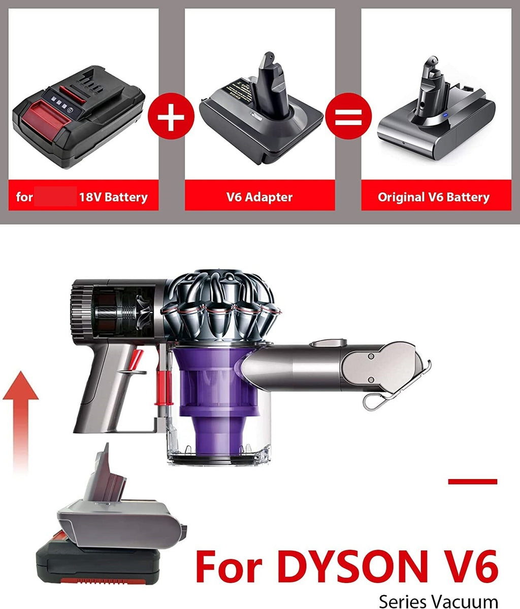For Ozito 18V to Dyson V6 V7 V8 Battery Adapter Replacement