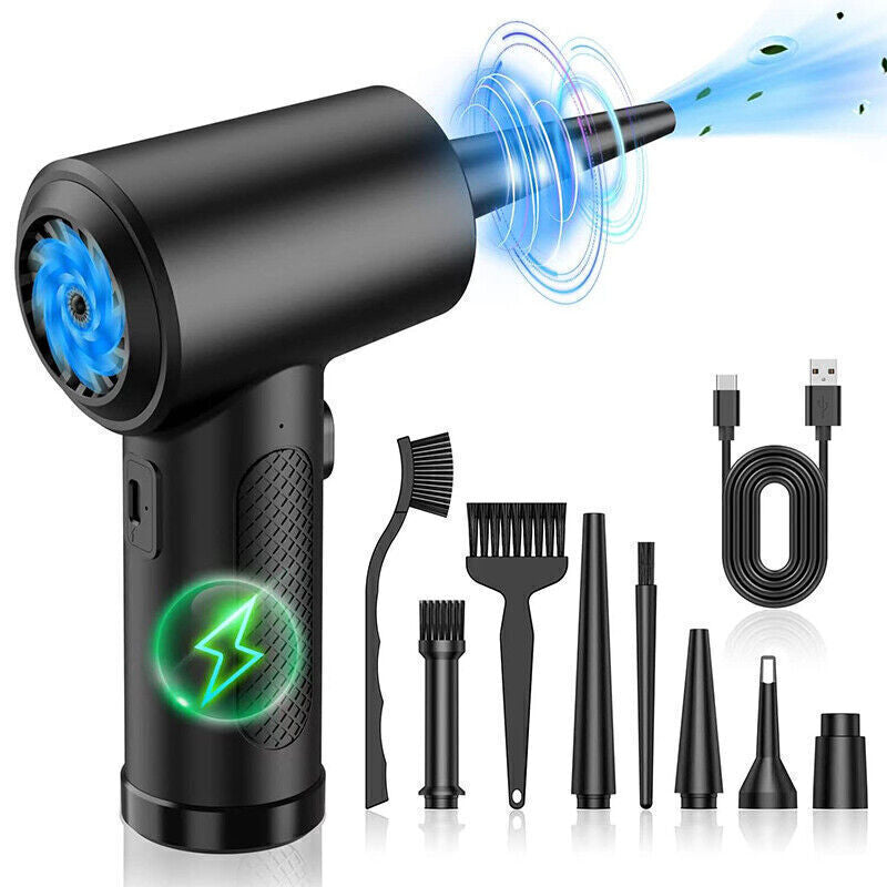 100000RPM Cordless Air Duster Compressed Air Blower Car PC Cleaning Cleaner 
