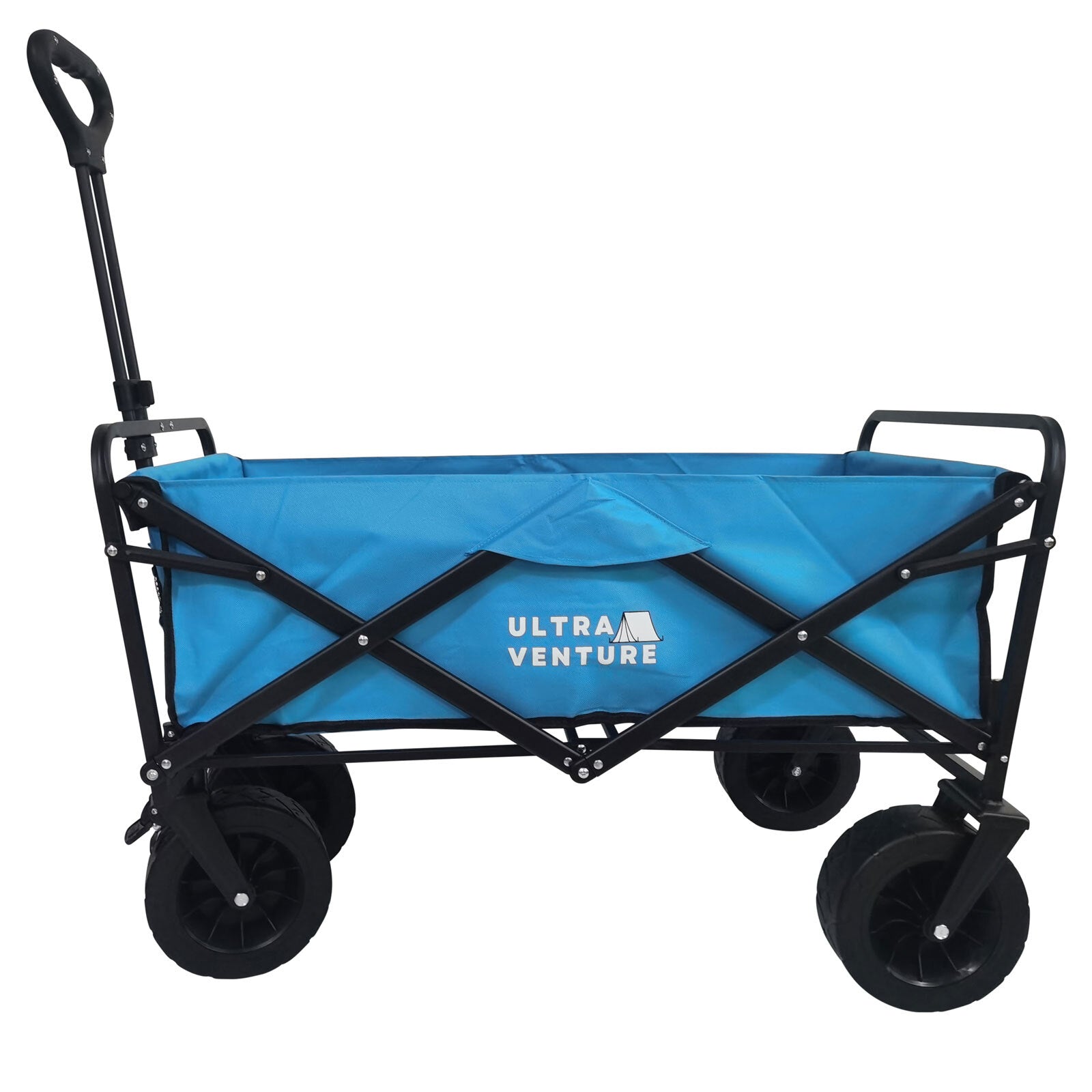 Collapsible Folding Outdoor Beach Trolley Utility Wagon Camp Cart 96 X 59 X 98Cm
