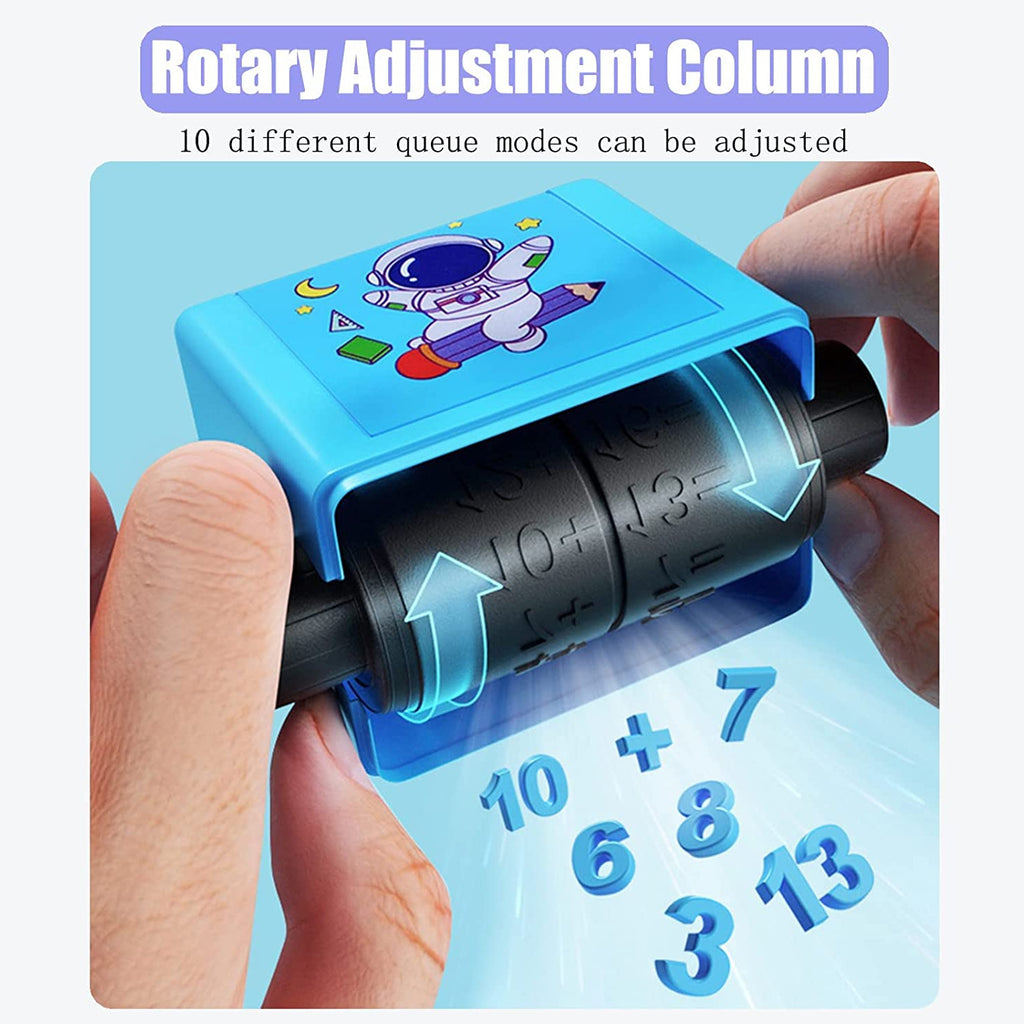 Mathematics Roller Digital Reusable Teaching Stamp Learning Multiplication Addition Subtraction Division Math Calculation Learning Educational Toy Exercises Within 100 practice section