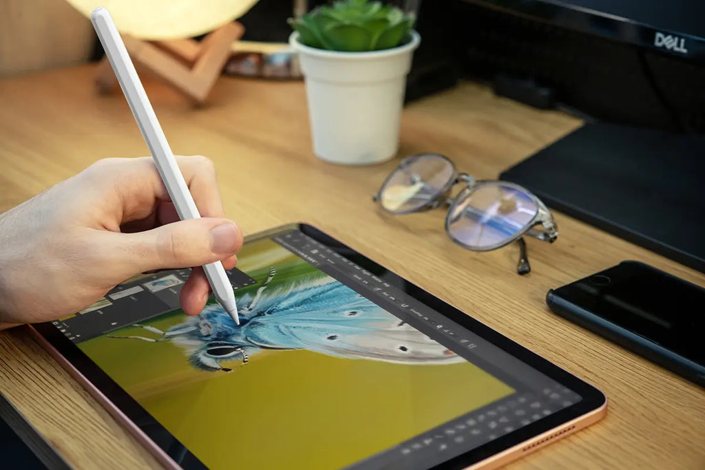 Apple Compatible Pencil Pen with Magnetic Attach and Charging Compatible Bluetooth Stylus Pen for iPad Pen Pro 11 12 9 Air 4 Air 5 2018 2023