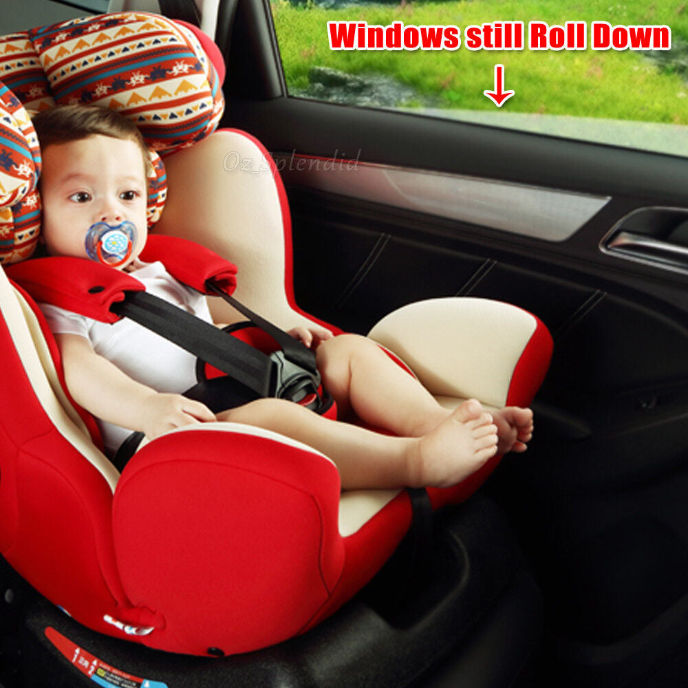 4PCS Universal Sun Shade Rear Side Seat Car Window UV Cover Sock Baby Protection