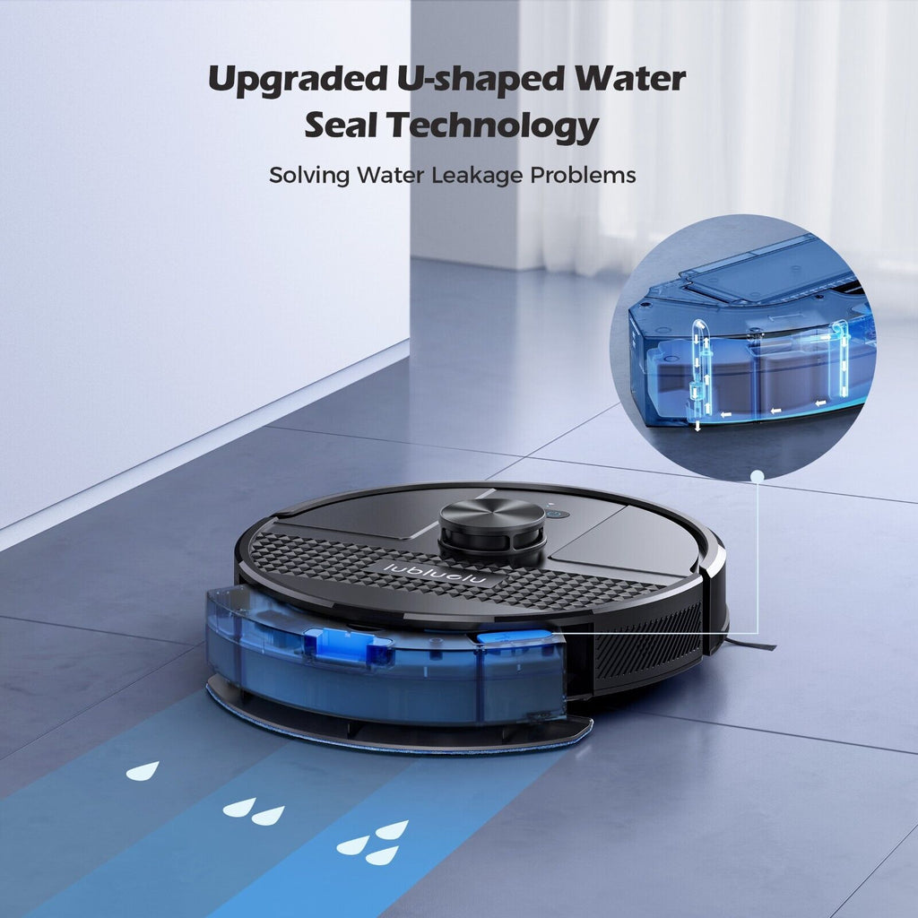 Lubluelu 4500Pa Robotic Vacuum & Mop Cleaner Combo 3-In-1 Lidar Navigation Robot With 2.4G &2.4Ghz-5G Dual Channel