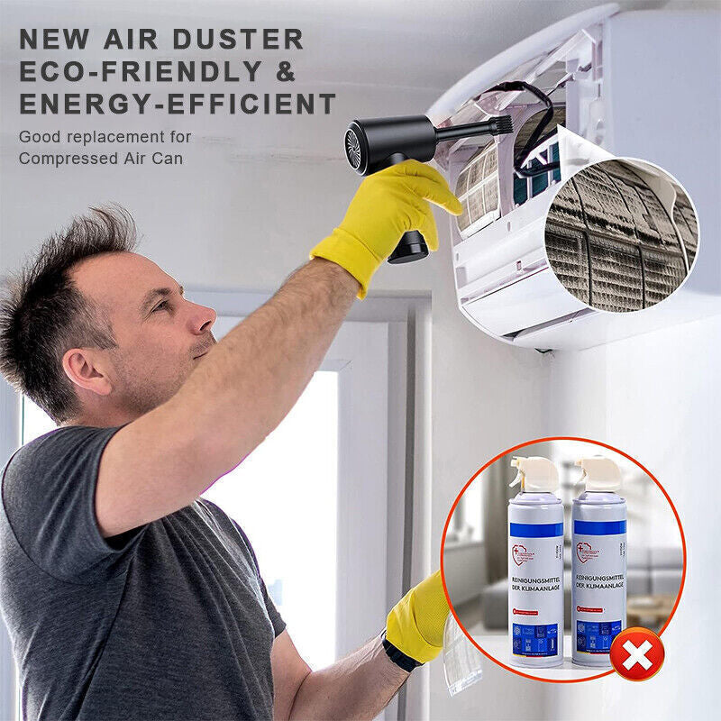 100000RPM Cordless Air Duster Compressed Air Blower Car PC Cleaning Cleaner 