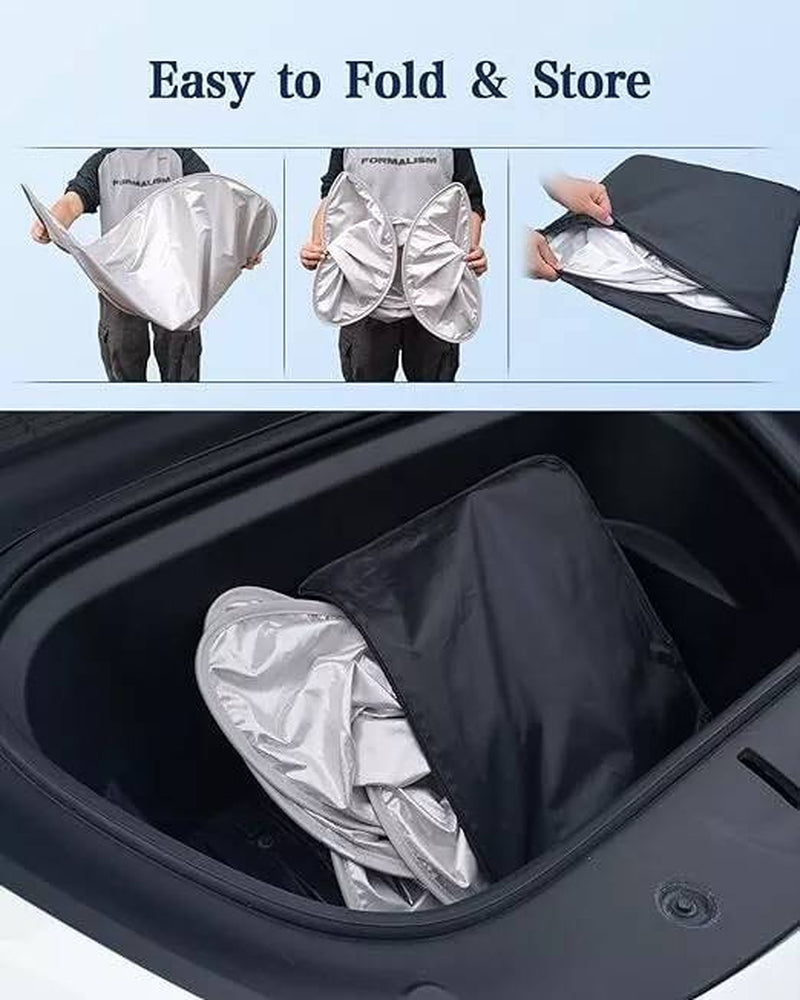 Tesla Model Y Sunshade Sun Roof Shade Sunroof UV Film Window Cover Ice Crystals