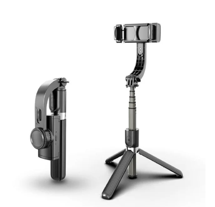 Foldable Wireless Gimbal Stabilizer With Selfie Stick, Bluetooth Remote Control Tripod