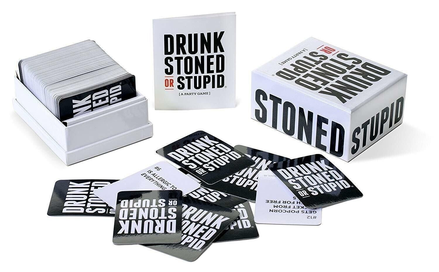 DRUNK STONED or STUPID Game Party Card Games Cards Drinking Game Toy Family