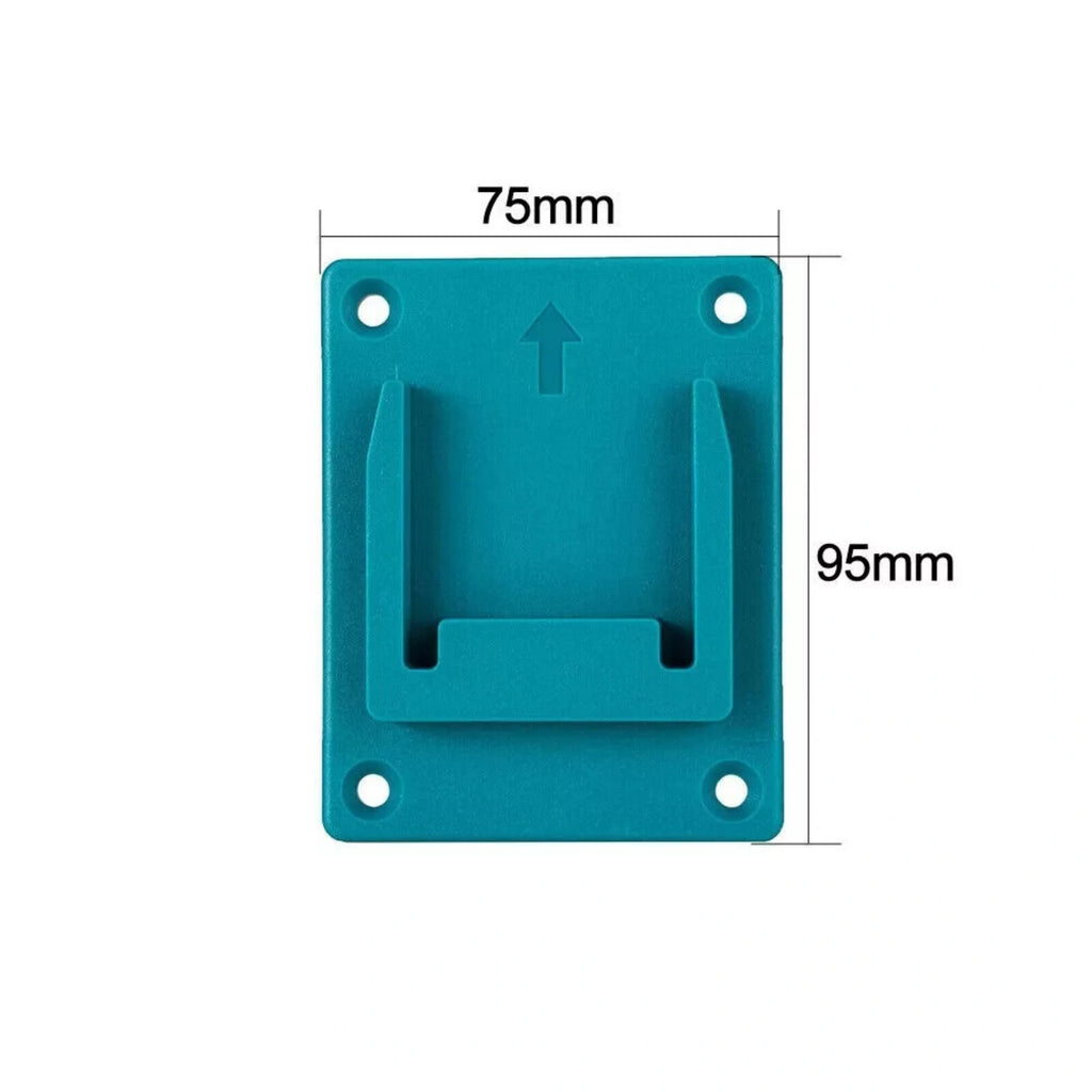 10X Slots Tool Holder Bracket Rack for Bosch Makita 18V Lithium Battery Machine