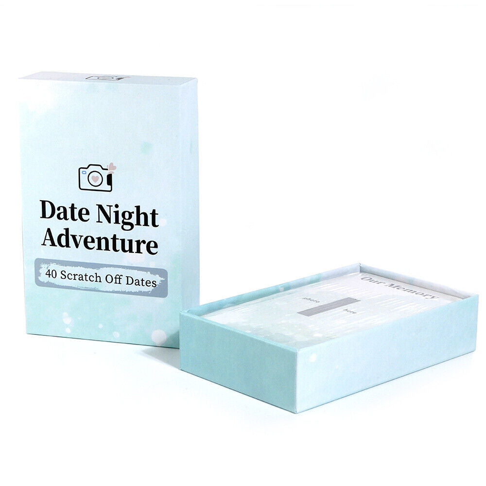 Date Night Adventure 40 Ideas Card Games for Couples Scratch off Card Board Game