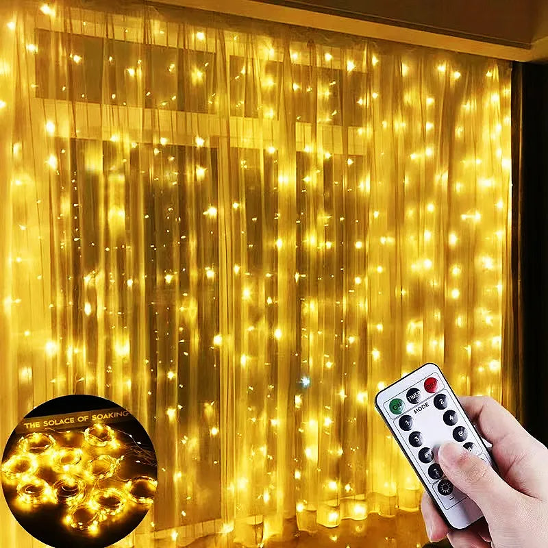 Christmas Decoration Curtain Led String Lights