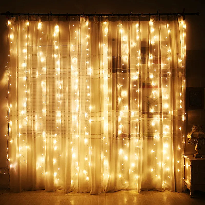 Christmas Decoration Curtain Led String Lights