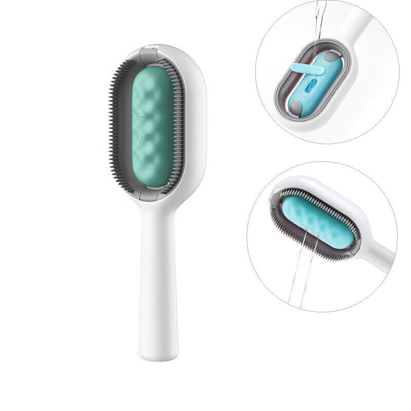 Cat Dog Hair Comb Massager Pet Knots Remover Brush with Water Tank Self-Cleaning