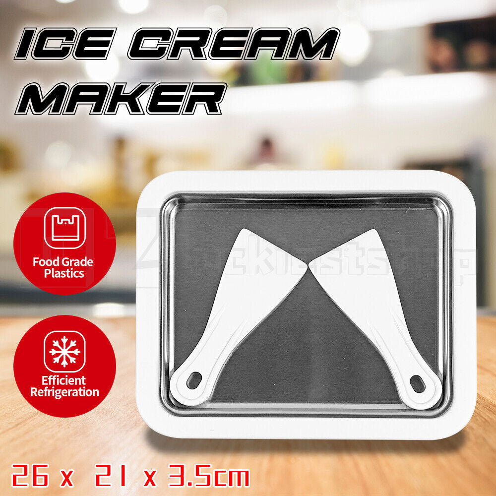 Ice Cream Maker Yogurt Frozen Pan Mini Fried Yogurts Machine Rolled Homemade 