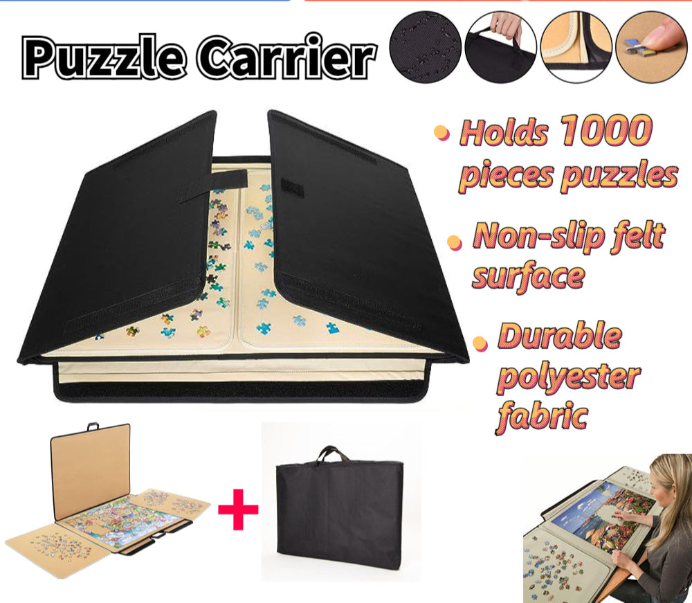 Portable Jigsaw Puzzle Board Mat Holds up to 1000 Pieces Puzzle Surface Holder