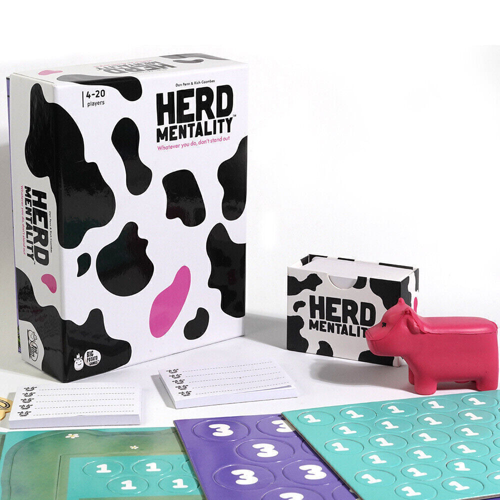 Herd Mentality: the Udderly Addictive Family Board Game 6 Player Age10+ Card Toy