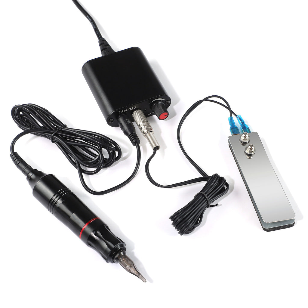Tattoo Kit Gun Rotary Tattoo Machine Pen Tattoo Power Supply Set 14 Inks
