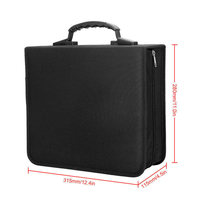 320 Disc CD DVD Case Wallet Storage Holder Album Folder Sleeves Cover Bag Box