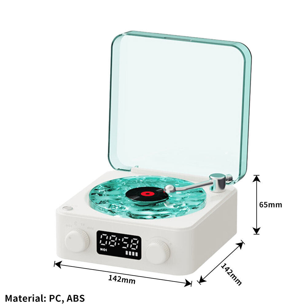 The Wavbk Vinyl Player, 2024 New Bluetooth Vinyl Record Player Waves, Four-Modes