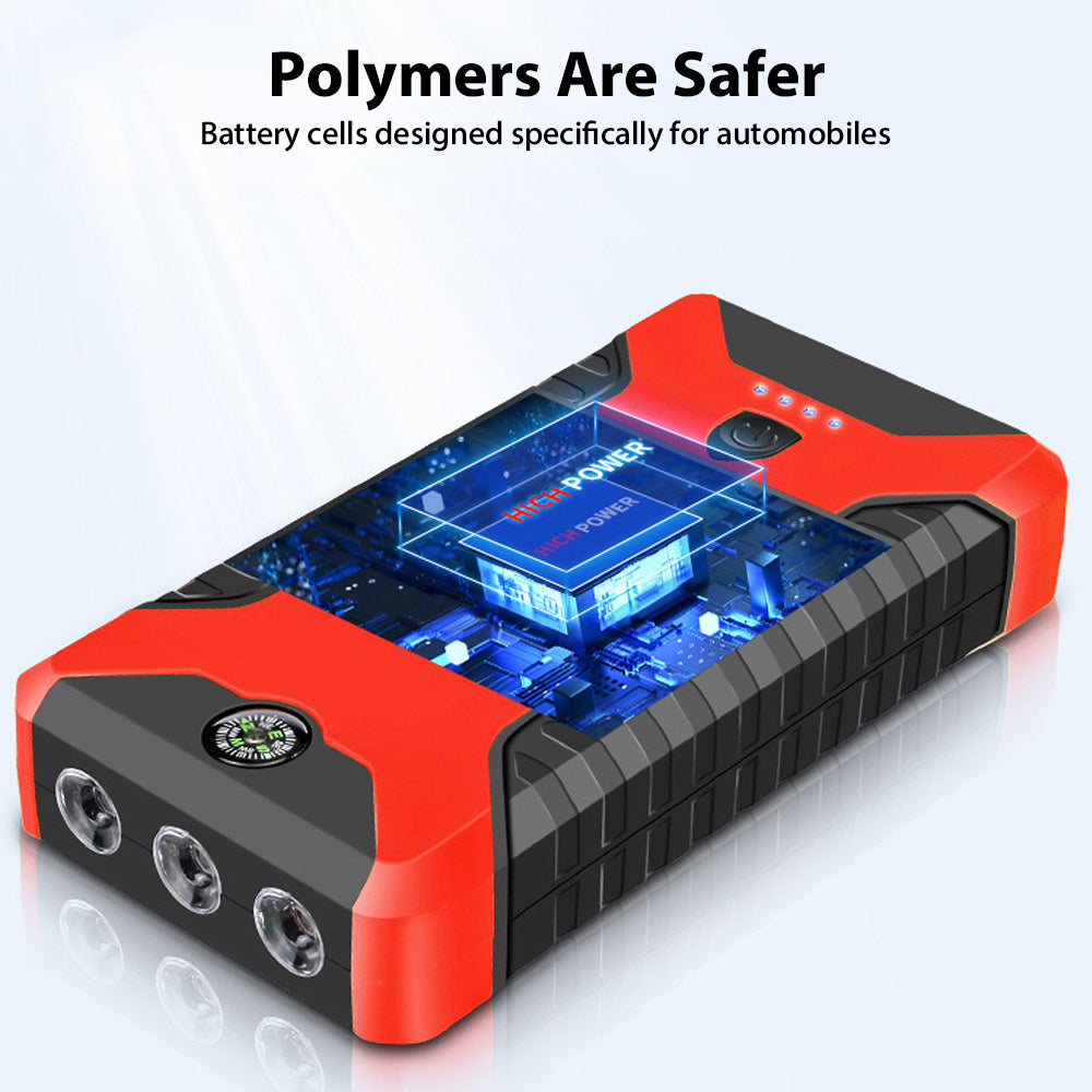 99900Mah 12V Car Jump Starter Pack Booster Charger Battery Power Bank Portable
