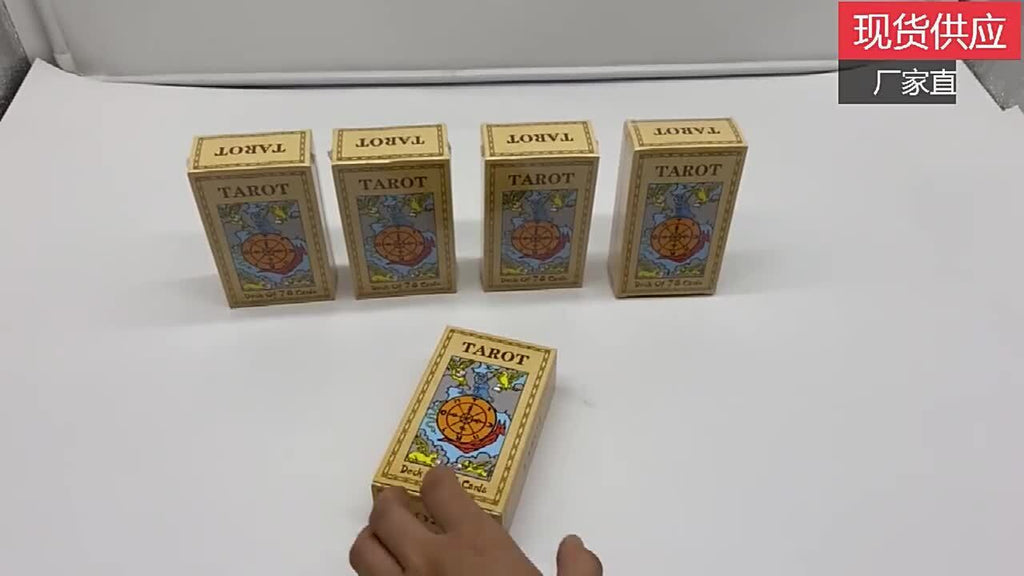 78Pcs Tarot Cards Deck Book Set for Beginner with Guidebook for Party Game Table