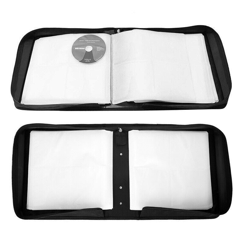 320 Disc CD DVD Case Wallet Storage Holder Album Folder Sleeves Cover Bag Box