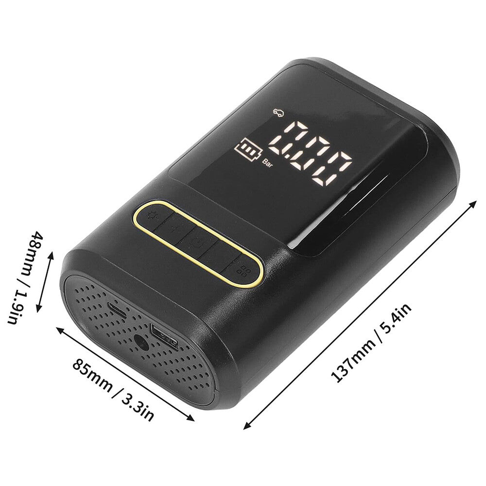Cordless Car Air Pump Compressor Digital Tyre Inflator Electric Portable Pump