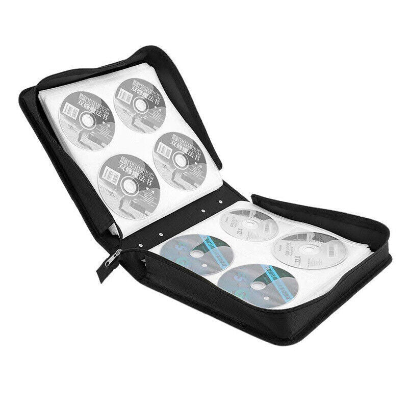 320 Disc CD DVD Case Wallet Storage Holder Album Folder Sleeves Cover Bag Box