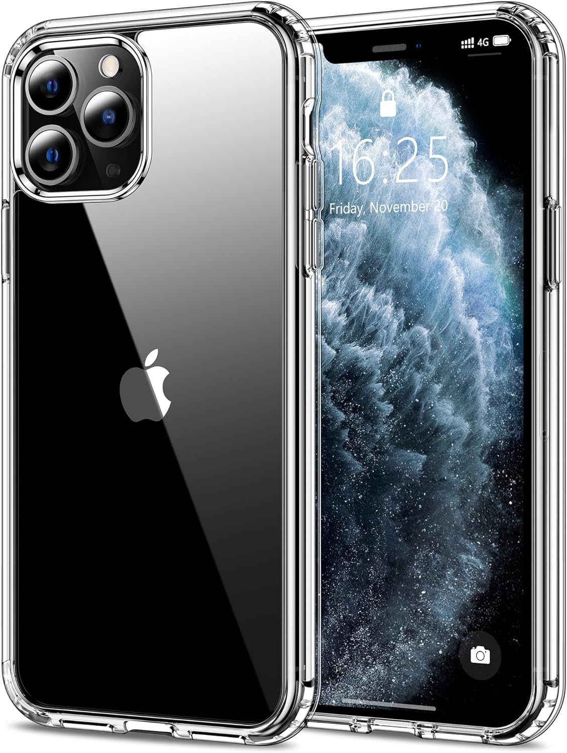 Luxury Shockproof Clear Silicone Phone Case for Triple Camera iPhone (11 Pro → 15 Pro max) – Transparent Protective Back Cover